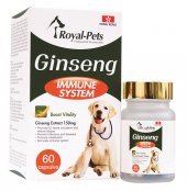 60粒膠囊 Royal-Pets Ginseng Immune System 純活人蔘, 狗食用 , 香港製造 (到期日: 2-2025)
