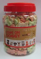 900克Come On Doggy 極上潔齒除臭骨形餅乾狗小食(桶裝), 中國製造 (到期日: 3-2024)