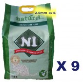 17.5公升 N1 天然玉米豆腐貓砂 (2.0mm 幼條)x9包特價(平均每包$85)