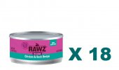 85克 RAWZ Shredded Chciken & Duck Recipe 無穀物雞肉及鴨肉肉絲貓罐頭x18罐特價 (平均每罐 $15) 泰國製造 (到期日: 8-2025)