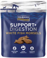 225克 Fish4Dogs Support+ Digistion White Fish Morsels Treat 三文魚+白魚益生菌腸道健康狗小食, 英國製造 (到期日: 3-2024)