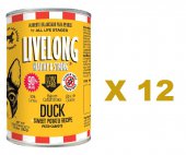 362克 LiveLong Duck 無穀物鴨肉甜薯主食狗罐頭x12罐特價 (平均每罐$31) 美國製造