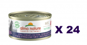 70克Almo Nature 天然吞拿魚+雞肉+火腿成貓罐頭, 泰國製造 X 24罐特價 (可以混味)