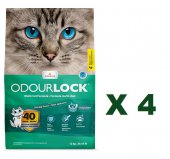 12公斤 Odourlock 強力除臭輕舒淡香凝結貓砂x4包特價 (平均每包 $176), 加拿大製造