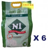 17.5公升N1 天然玉米豆腐貓砂( 3.0mm 粗條 )x6包特價(平均每包$90)