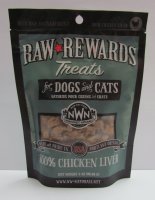 3安士 NorthWest Naturals Freeze Dried Chicken Liver Treats 脫水凍乾雞肝貓狗小食, 美國製造 (到期日: 7-2024) -優惠贈品