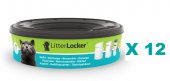 Litter Locker refill 膠袋補充裝x12個特價 (平均每個 $99), 法國製造 ( 贈送Litter Locker 垃圾桶)