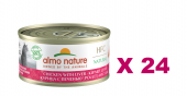 70克Almo Nature 天然雞肉+雞肝成貓罐頭, 泰國製造 X 24罐特價 (可以混味)