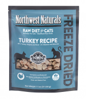 11安士 NorthWest Naturals Freeze Dried Turkey Recipe 無穀物脫水凍乾火雞肉貓糧, 美國製造 (到期日: 4-2024)