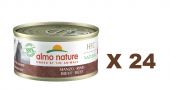 70克Almo Nature 天然牛肉成貓罐頭, 西班牙製造 X 24罐特價 (可以混味)