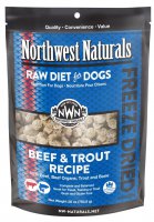 28安士 NorthWest Naturals Freeze Dried Beef & Trout Recipe 無穀物脫水凍乾牛肉+鱒魚狗糧, 美國製造 (到期日: 9-2024)