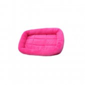 四方淨色絨毛床墊, 細 - 粉紅色
