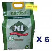 17.5公升N1 天然綠茶味玉米豆腐貓砂( 3.0mm 粗條 ) X 6包特價(平均每包$90)