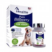 60粒軟膠囊 Royal-Pets Pure Bilberry For Vision 純正藍莓, 狗食用, 美國製造 (到期日: 7-2025)