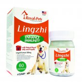 60粒膠囊 Royal-Pets Lingzhi Enhance Immunity 純正靈芝, 狗食用, 美國製造 (到期日: 4-2024) 特價發售, 所有優惠不適用