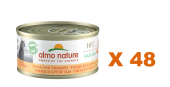 70克Almo Nature 天然吞拿魚+鮮蝦成貓罐頭, 泰國製造 X 48罐特價 (可以混味)
