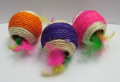 雙孔麻繩球貓玩具( 1個裝 ), 中國製造