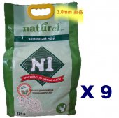 17.5公升N1 天然玉米豆腐貓砂( 3.0mm 粗條 ) X 9包特價(平均每包$85)