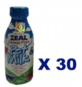 380毫升 Zeal Lactose Free 無乳糖牛奶x30支, 紐西蘭製造  (平均每支$21.5) (到期日: 4-2024)