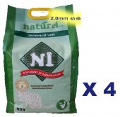 17.5公升N1 天然玉米豆腐貓砂( 2.0mm 幼條 ) X 4包特價(平均每包$115)
