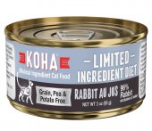 85克KOHA Limited Ingredients Diet Rabbit Pate 單一蛋白兔肉主食肉醬貓罐頭, 加拿大製造