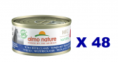 70克Almo Nature 天然吞拿魚+蜆肉成貓罐頭, 泰國製造 X 48罐特價 (可以混味)