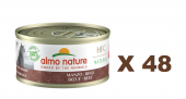 70克Almo Nature 天然牛肉成貓罐頭, 西班牙製造 X 48罐特價 (可以混味)