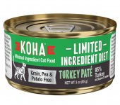 85克KOHA Limited Ingredients Diet Turkey Pate 單一蛋白火雞主食肉醬貓罐頭, 加拿大製造