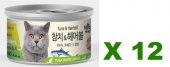 80克MeoWow 無穀物吞拿魚去毛球湯汁貓罐頭 X 12罐特價 (平均每罐 $12), 韓國製造