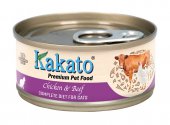 70克Kakato (貓主食) 雞肉及牛肉主食貓罐頭, 泰國製造