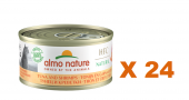 70克Almo Nature 天然吞拿魚+鮮蝦成貓罐頭, 泰國製造 X 24罐特價 (可以混味)