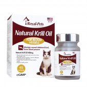45粒膠囊 Royal-Pets Natural Krill Oil For Blood Vessels 天然磷蝦油丸, 貓食用, 美國製造 - 需要訂貨