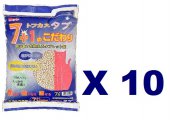 7公升 7+1 圓片豆腐貓砂x10包特價 (平均每包$87) 日本製造