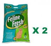 20磅 Feline Fresh Natural Pine Cat Litter 環保天然松木貓木粒x2包特價 (平均每包 $119) 美國製造