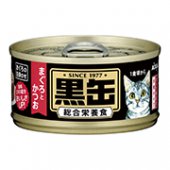 80克 黑缶吞拿魚+鰹魚貓罐頭 (紅色)x24罐, 泰國製造