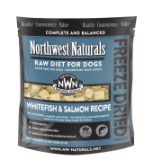 12安士 NorthWest Naturals Freeze Dried Whitefish & Salmon Recipe 無穀物冷凍白魚+三文魚狗糧, 美國製造 (到期日: 7-2024)
