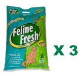 20磅 Feline Fresh Natural Pine Cat Litter 環保天然松木貓木粒x3包特價 (平均每包 $110) 美國製造
