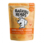 300克 Barking Heads Grain Free Chicken Pouch 卡通狗無穀物雞肉主食濕糧, 英國/歐盟製造 (到期日: 7-2025)