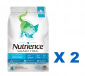 5.5磅 Nutrience grain free 無穀物海洋魚 (七種魚) 全貓糧 X 2包特價 (平均每包 $277.5) < 防敏之選 > (到期日: 6-2023)