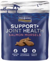 225克 Fish4Dog Support+ Joint Health Salmon Morsels Treat 三文魚軟骨素關節狗小食, 英國製造 (到期日: 9-2024)