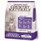 12磅 CountryNaturals 無穀物雞肉體重控制去毛球室內成貓糧, 美國製造 (到期日: 8-2023)