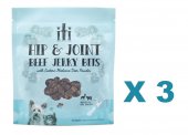 100克 iti Hip & Joint Beef Jerky Bits 牛肉+鹿茸風乾, 強健關節貓狗小食x3包特價 (平均每包 $45) 紐西蘭製造 (到期日: 11-2024)