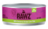 155克 RAWZ 無穀物雞肉及雞肝肉醬貓罐頭 , 美國製造