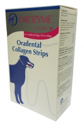 Orozyme Oradental Collagen Strips 141克狗用骨膠原潔牙片(中) , 比利時製造 (到期日: 4-2025)