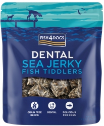 100克 Fish4Dogs Dental Sea Jerky Fish Tiddlers Treat 鱈魚皮切粒狗小食(小粒) 英國製造  (到期日: 6-2025)