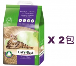 10公斤 Cat's Best Smart Pellets 原木粒x2包特價 (平均每包 $269), 紫色袋, 德國製造