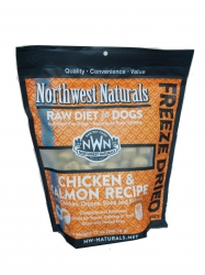 12安士 NorthWest Naturals Freeze Dried Chicken & Salmon Recipe 無穀物脫水凍乾雞肉+三文魚狗糧, 美國製造
