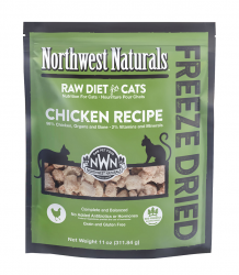 11安士 NorthWest Naturals Freeze Dried Chicken Recipe 無穀物脫水凍乾雞肉貓糧, 美國製造