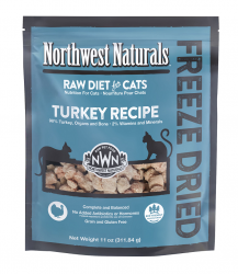 11安士 NorthWest Naturals Freeze Dried Turkey Recipe 無穀物脫水凍乾火雞肉貓糧, 美國製造