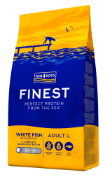 12公斤 Fish4Dog Finest Grain Free White Fish Adult 無穀物白魚防敏感成犬特大粒狗糧 (LB) 挪威製造 - 需要訂貨